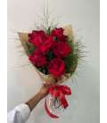 Buquê 6 Rosas Importadas com laço